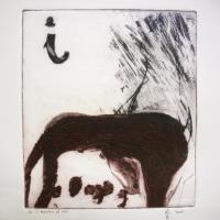 le I - gravure au Carborundum