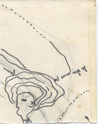 2016 - immobile 4, dessin, collage, crayon, feutre