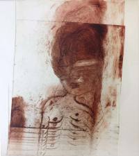 2014 - variante 0 gravure eau forte pointe sèche aquatinte et monotype, Magda Moraczewska