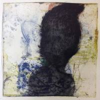 2014 - variante 0 gravure eau forte pointe sèche aquatinte et monotype, Magda Moraczewska