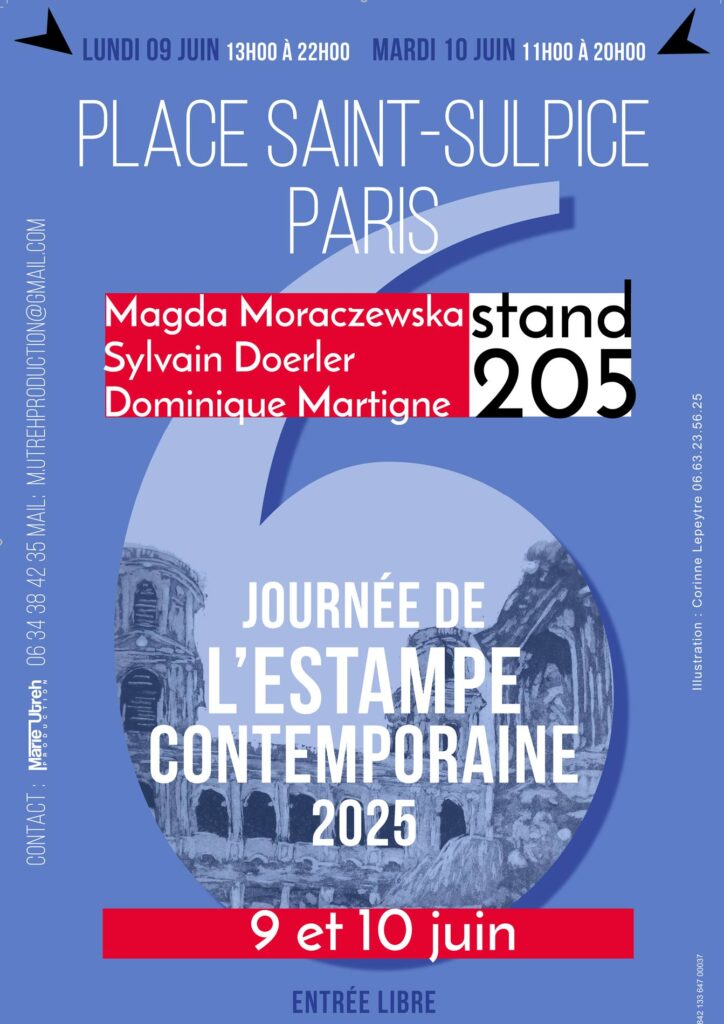 affiche de la journée de l'estampe contemporaine